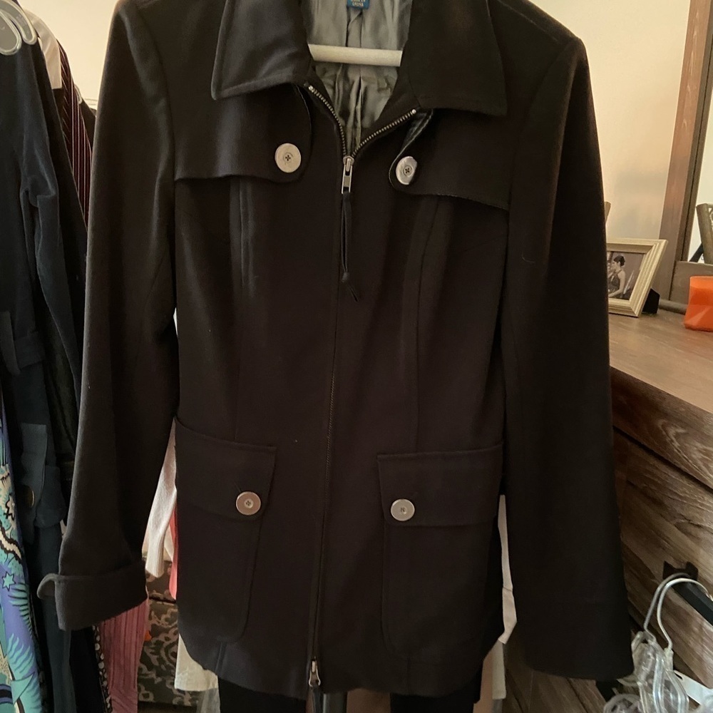 Black Double Zip Jacket- Size Small - image 2